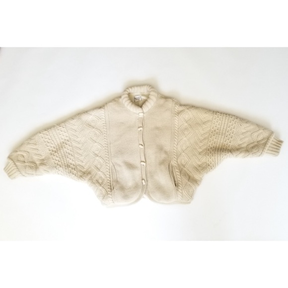 VINTAGE Chunky cable knit jacket - Picture 5 of 12